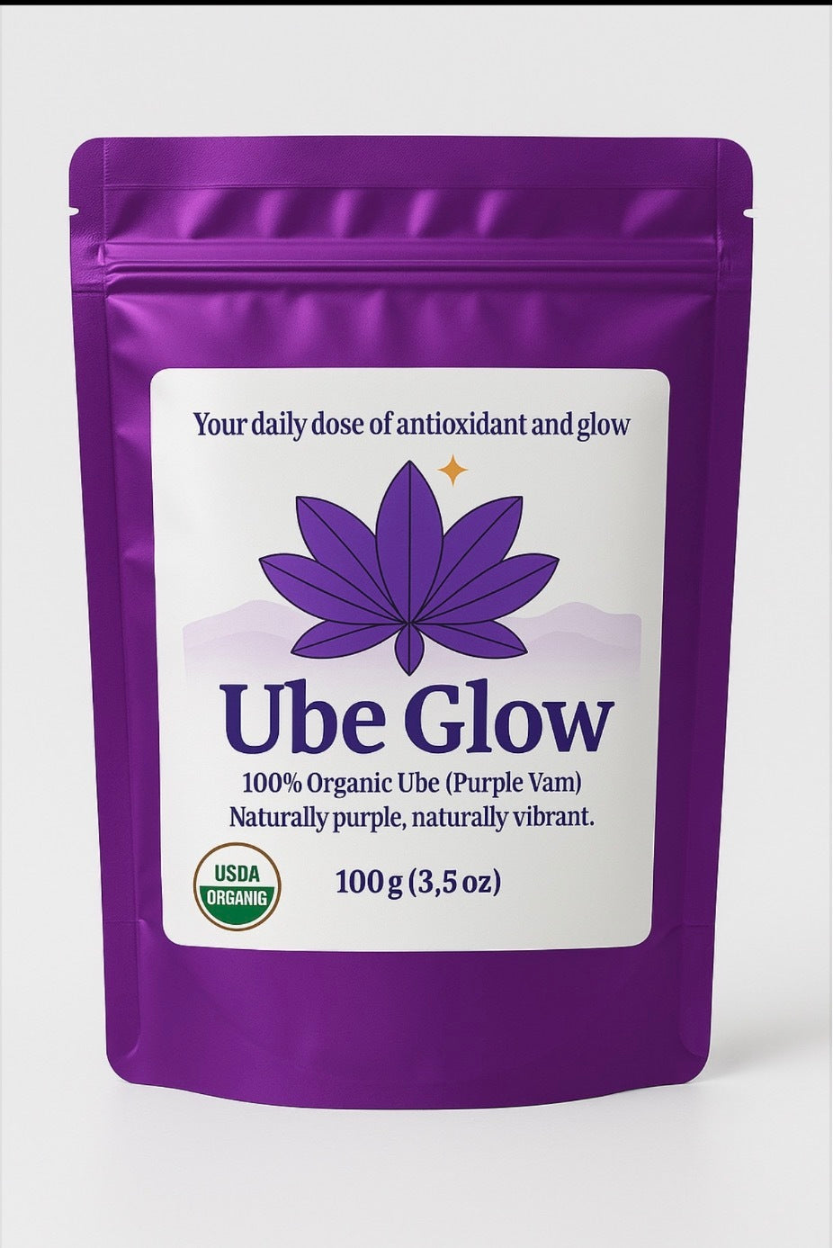Ube Glow – Poudre d’Ube Premium USDA Organic – 100 g